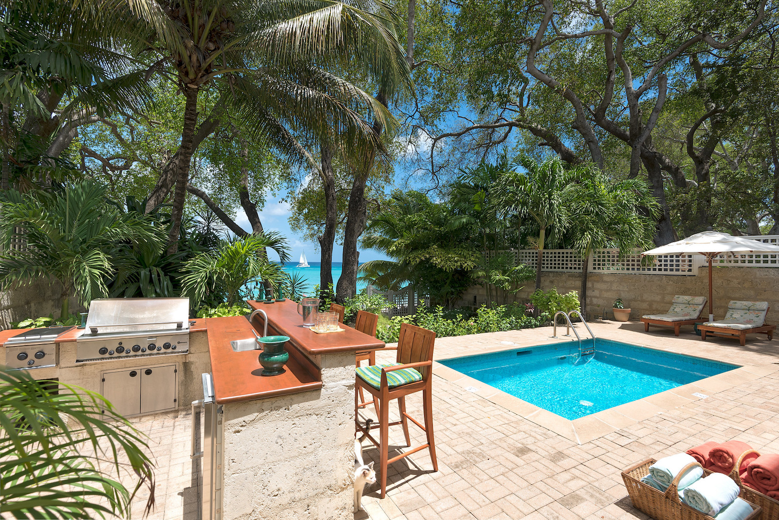 Latitudevillarentalbarbadospooldeck Barbados Barbados