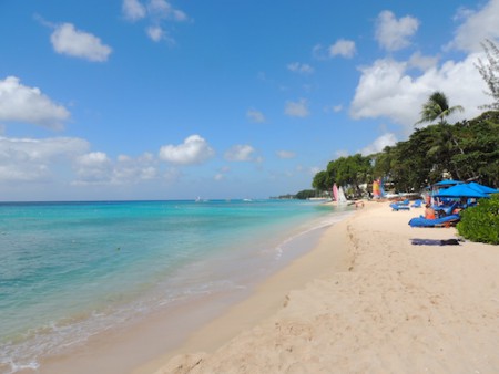 Paynes Bay beach in Barbados